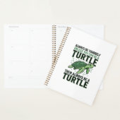 Grappig Schildpad Citaten Vintage Gravure Ontwerp_ Planner (Display)