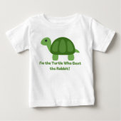 Grappig Schildpad Kinder T-shirt Klop de Konijn (Voorkant)