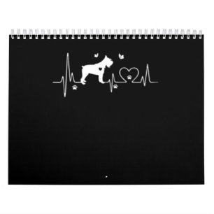Grappig Schnauzer Heatbeat Gift Kalender