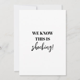 Grappig schokkend eindelijk trouwen bruiloft save the date