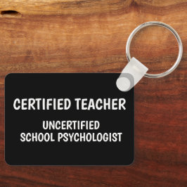 Grappig School Leven voor Leraren Sleutelhanger