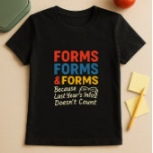 Grappig School Paperwork Ouder Shirt; Schattigee f T-shirt