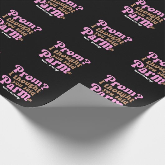 Grappig schoolbal? Ik dacht dat je parmezaanse est Cadeaupapier (Hoek)