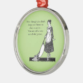 Grappig Schoon Huis - pas aan Metalen Ornament (Links)