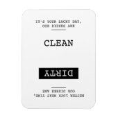 Grappig schoon vies omkeerbaar vaatwasmachine teke magneet (Verticaal)