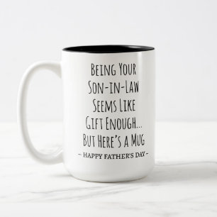 Grappig Schoonzoon Vaderdag Cadeau Sarcasme Tweekleurige Koffiemok