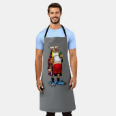 Grappig schort cadeau voor hem (Gedragen)