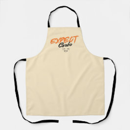 Grappig Schort Expect Carbs! Cadeau voor Chef