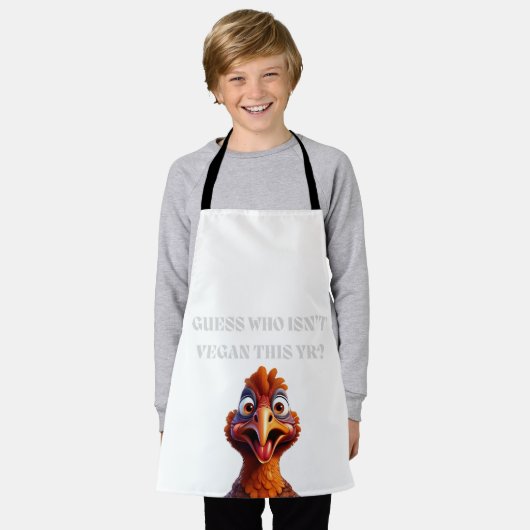 Grappig schort, Thanksgiving schort (Gedragen)