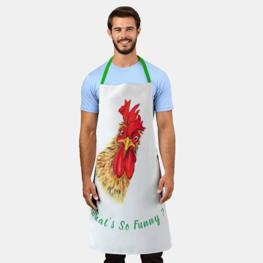 Grappig schort verrast haan - Wat is zo grappig (Gedragen)