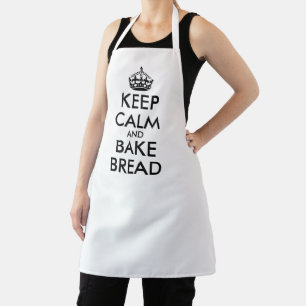 Grappig schort voor bakkerij Blijf kalm en bak b
