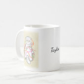 Grappig Schots vouw Cat Grey tabby kerstcadeau Koffiemok (Voorkant links)