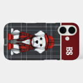 grappig Schotse hond verkleed - monogram - plaid Case-Mate iPhone Case (Achterkant (horizontaal))