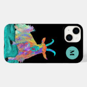 Grappig schreeuwend geitenmonogram Initiaal Case-Mate iPhone Case (Achterkant (horizontaal))