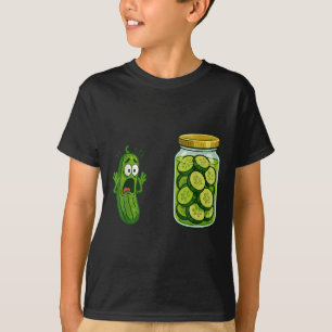 Grappig Schreeuwende augurk Jar Komkommer Joke Mem T-shirt
