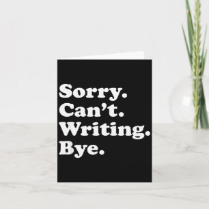 Grappig Schrijven Schrijver Au Cadeau Voor Mannen Kaart