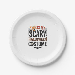 Grappig Schrik Halloween Kostuum Vintage Shirt Ont Papieren Bordje