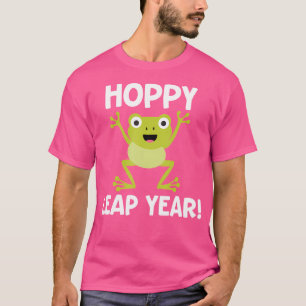 Grappig schrikkeljaar leraar Hoppy Pun 29 februari T-shirt