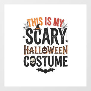 Grappig Schrikwekkend Halloween Kostuum Vintage Sh Raamsticker