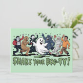 Grappig Schud je Boo-ty Vampier Mummy Ghost Kaart (Staand voorkant)
