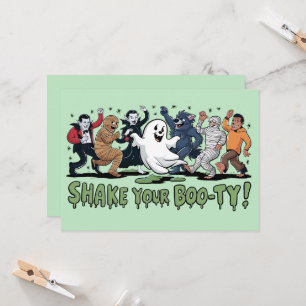 Grappig Schud je Boo-ty Vampier Mummy Ghost Kaart