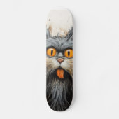 GRAPPIG SCRUFFY CAT SKATEBOARD DEK (Voorkant)