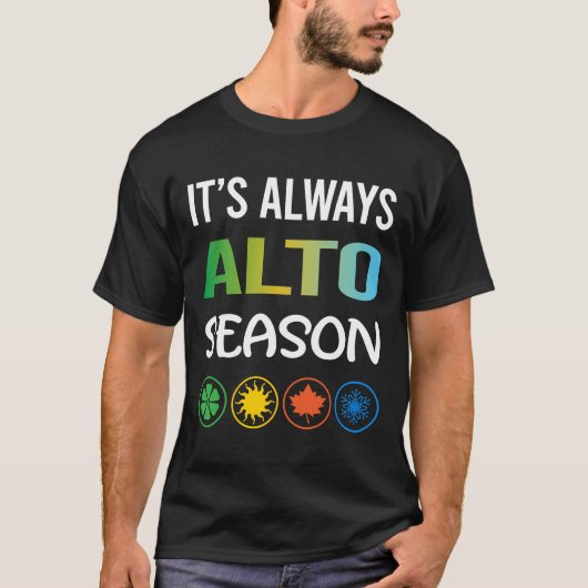 Grappig seizoen Alto T-shirt (Voorkant)