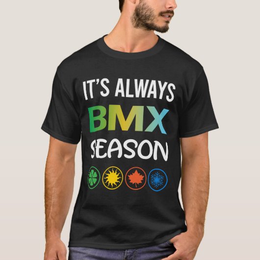 Grappig Seizoen BMX T-shirt (Voorkant)