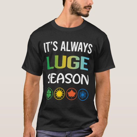 Grappig seizoen Luge Luger T-shirt (Voorkant)