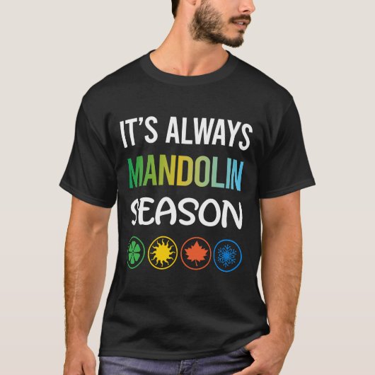 Grappig seizoen Mandoline T-shirt (Voorkant)