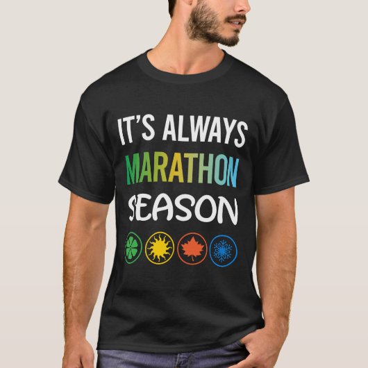 Grappig Seizoen Marathon T-shirt (Voorkant)