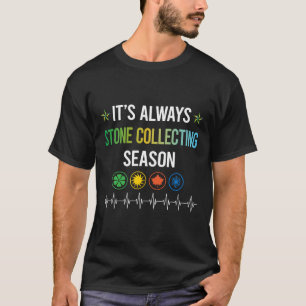 Grappig seizoen stenen verzamelen stenen t-shirt