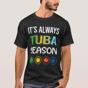 Grappig seizoen Tuba T-shirt