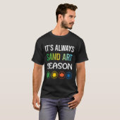 Grappig Seizoen Zand Art T-shirt (Voorkant volledig)