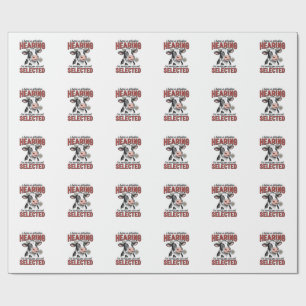 Grappig Selectief Gehoor Koe Vintage Shirt Ontwerp Cadeaupapier