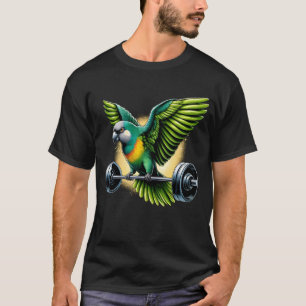 Grappig Senegal Parrot Deadlift Gewichtheffen T-shirt