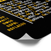 Grappig Senior Citizen&# s Sms-code  Gra Poster (Hoek)