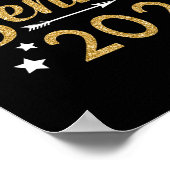 Grappig Senior CL van 2025 College Afstudeercadeau Poster (Hoek)