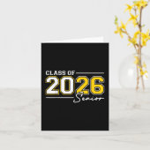 Grappig Senior Jaar 2026 Afstuderen Klasse van 202 Kaart (Gele Bloem)