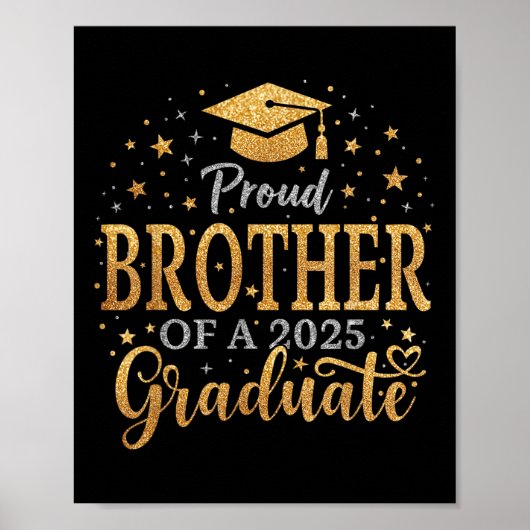 Grappig senior trotse broer van een CL van 2025 af Poster (Voorkant)