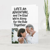 Grappig Sentimental Custom Photo Jubileum Kaart (Voorkant)