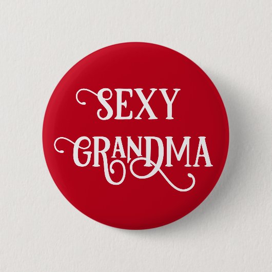 Grappig sexy oma Button cadeau (Voorkant)