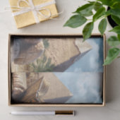 Grappig Sfinxstandbeeld dat oud boek leest in Egyp Tissuepapier (Geschenk)