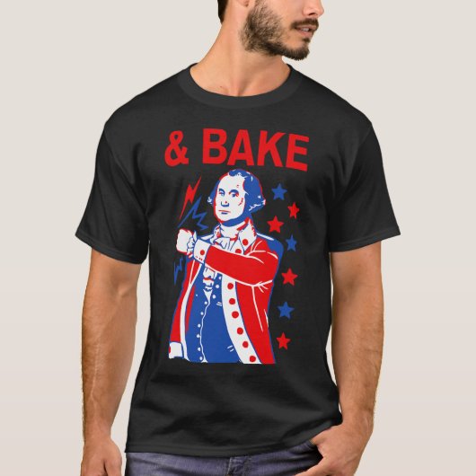 Grappig shake en bakken 4 juli paar matchen met ee t-shirt (Voorkant)