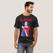Grappig shake en bakken 4 juli paar matchen met ee t-shirt (Voorkant volledig)