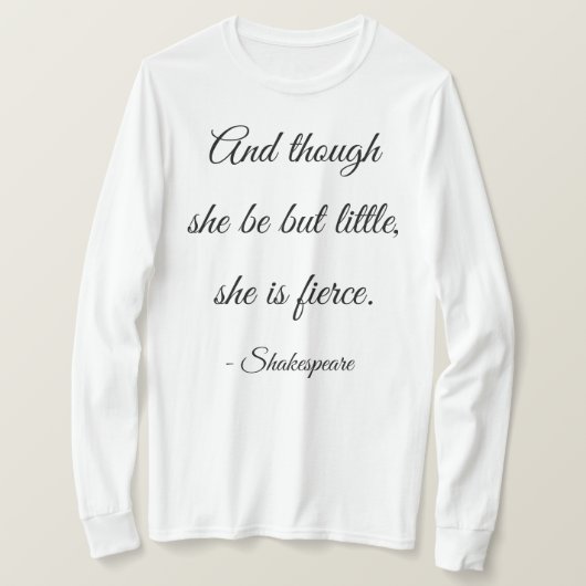 Grappig Shakespeare Quote T-shirt (Design voorkant)