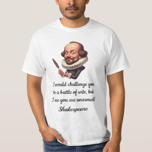 Grappig Shakespeare T-shirt (Voorkant)