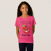 🍎Grappig Shanah Tovah met aangepaste tekst T-shirt (Voorkant volledig)