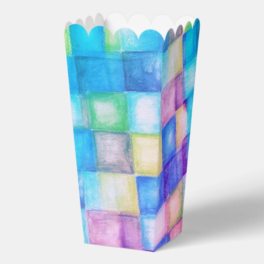 Grappig Shapes patroon - gekleurde 5a Bedankdoosjes (Voorkant)