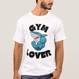 Grappig Shark Gym T-shirt